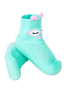 Yoclub Kids's Baby Girls' Anti-skid Socks With Rubber Sole OBO-0173G-5000 #770038