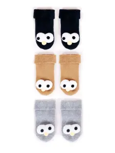 Yoclub Kids's Cotton Baby Boys' Terry Socks Patterns Colors 3-pack SKA-0049C-AA0B #831012