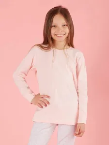 Girls' blouse basic pink #2804225