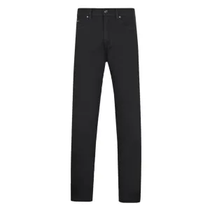 Z Zegna Men's Stretch Cotton Luxe Twill 5-Pocket Denim Jeans Black - BLACK 30W