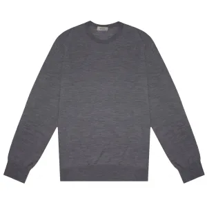 Z Zegna Men's Plain Sweater Grey - GREY L
