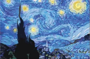 Zuty Colorare coi numeri Notte stellata (Van Gogh)